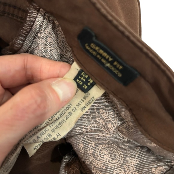 Massimo Dutti Dark Brown Skinny Fit Jeans, Size 6 - Picture 14 of 15